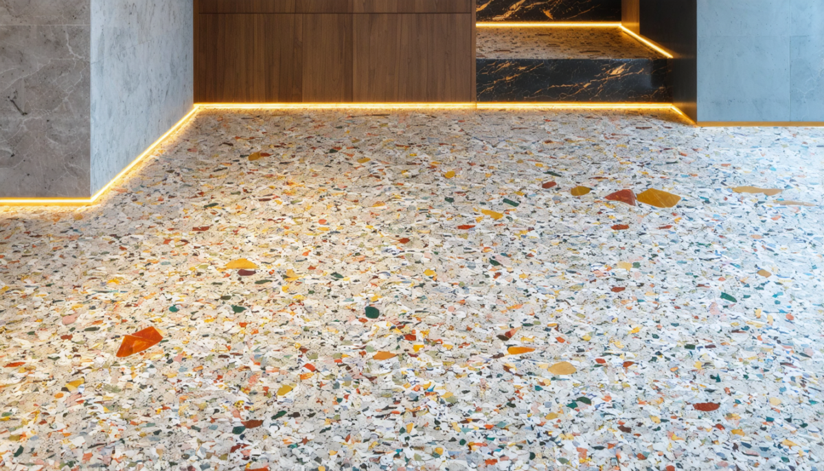 découvrez le terrazzo, son style unique et élégant, ses nombreuses applications pour la décoration intérieure et extérieure, son coût ainsi que les alternatives possibles pour un design personnalisé.